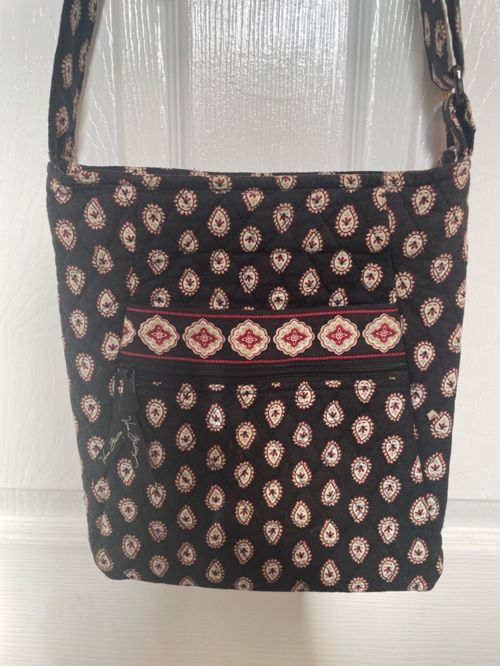 Vera Bradley (Retired Pattern) Black Paisley Crossbody Bag  and mini me bag